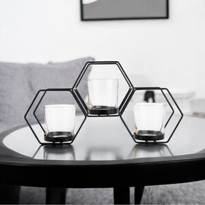 Candle Holder with Glass Cups